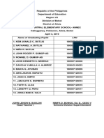 List of Pupils Graduation