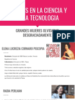 Mujeres en La Ciencia y en La Tecnologia