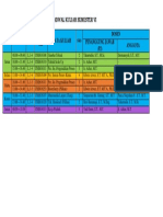 Jadwal Kuliah Teknik Kimia Semester 6