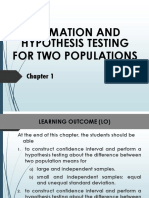 Chapter 1 Estimation and Hypothesis Testing