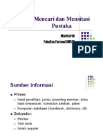 Mencari Dan Mensitasi Pustaka PDF