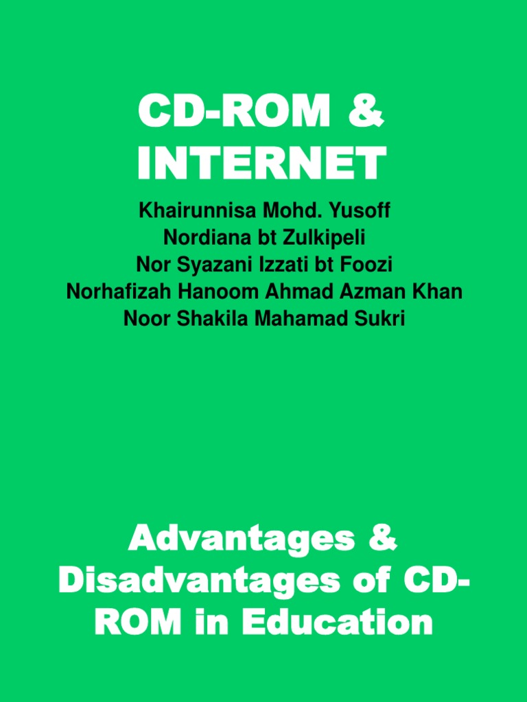 advantagesdisadvantagesofcdromineducation.ppt sites
