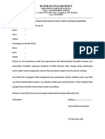 Surat Pernyataan Pasen Umum Reguler PDF