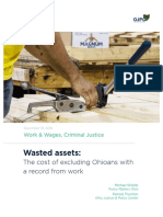 Wasted Assets: The Cost of Excluding Ohioans With A Record From Work: OJPC and Policy Matters Ohio