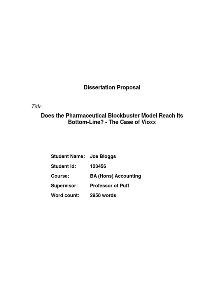 Free Pharmacology Dissertation & Dissertation topics | Researchomatic