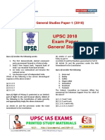 Upsc Ias Pre 2018 General Studies Paper 1 PDF