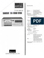 Sansui SC 1330 Service Manual