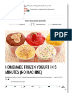 Homemade Frozen Yogurt Recipe (No Machine)