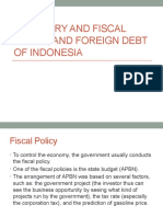 Monetary and Fiscal Policy, and Foreign Debt