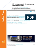 Microfluidic Mixing Through Electrowetting