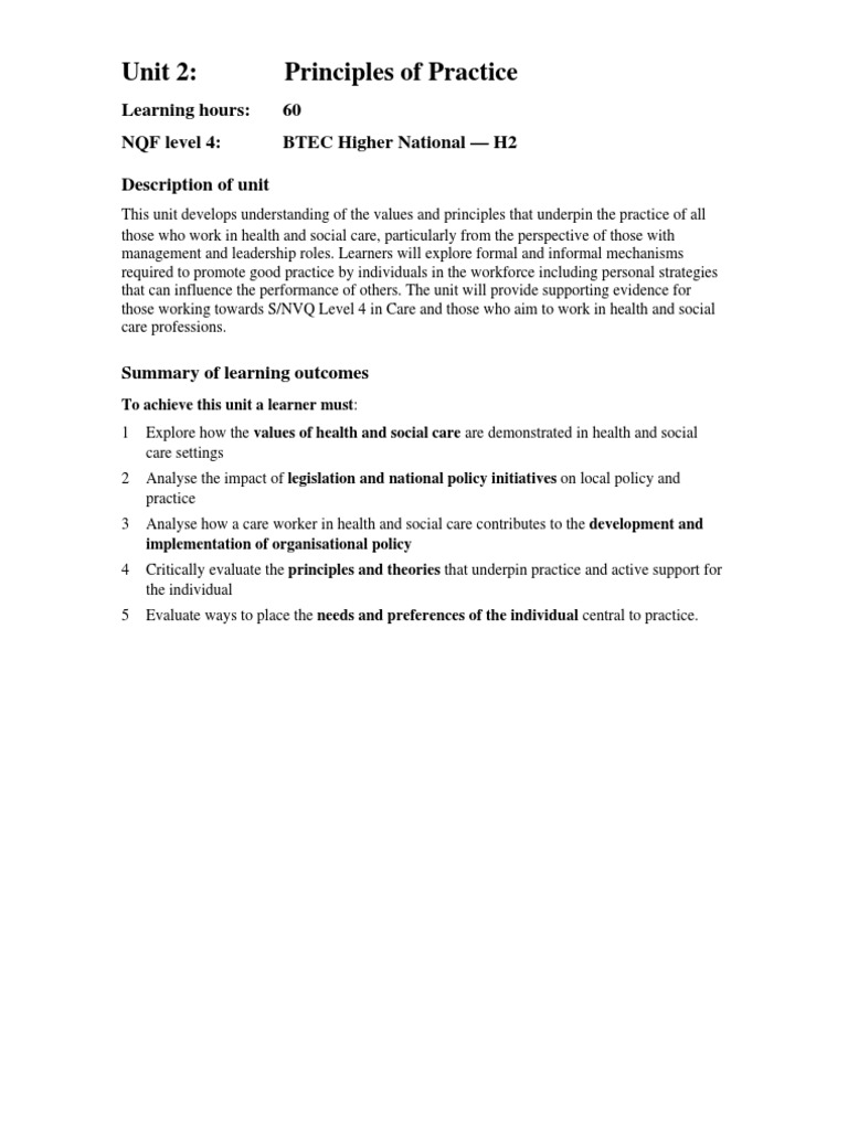Principles of Practice | PDF | Social Work | Policy