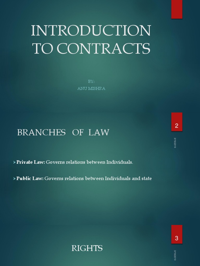 Introduction to Contract Law in India | PDF | Offer And Acceptance ...