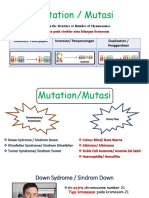 Mutation / Mutasi: Changes in The Structure or Number of Chromosomes