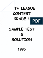 Math Leagues Contest 1995