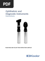 Keeler Ophthalmic Instruments - Instructions