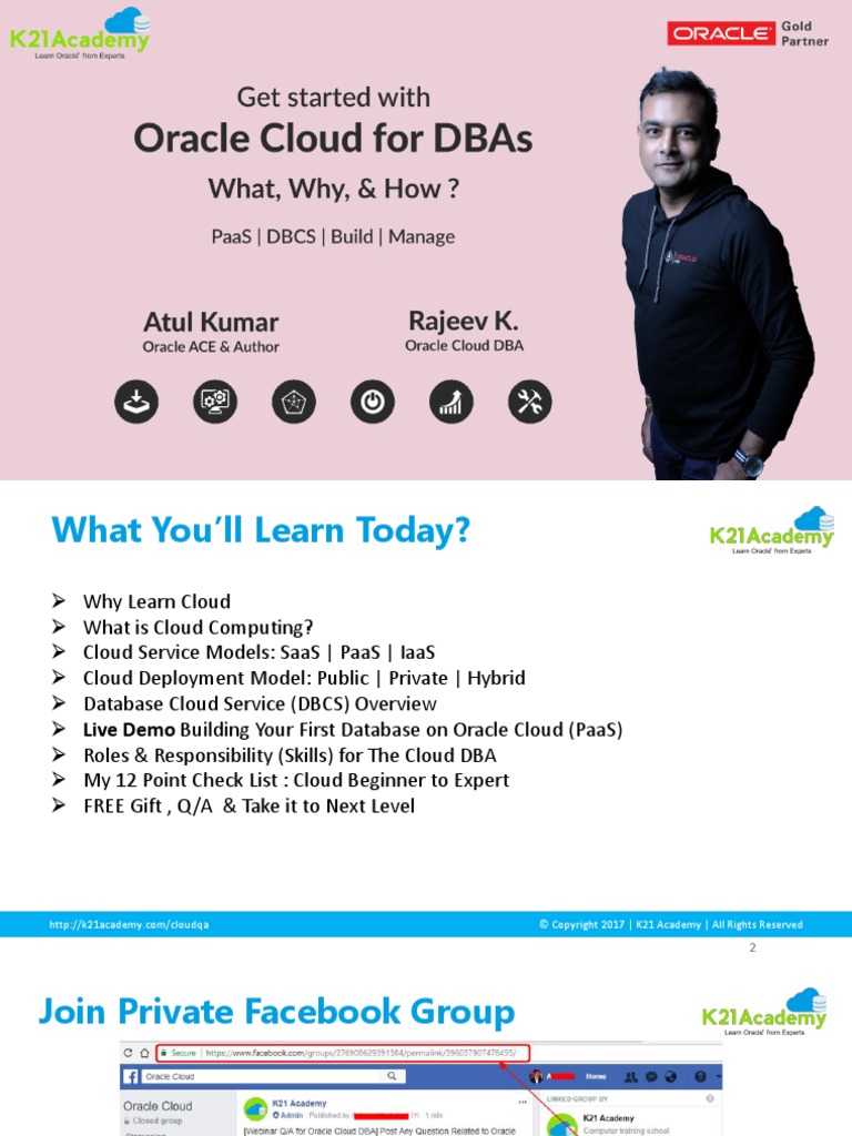 Oracle Cloud 4 DBAs What Why How Ed3 PDF | PDF | Cloud Computing ...