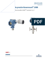 Transmisor de Presi N Rosemount 2088 Con Protocolo Seleccionable Hart Revisi N 5 y 7 Es 78702 PDF