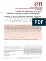 Fractionated Gamma Knife Radiosurgery As Initial Treatment For Large Skull Base Meningioma