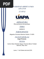 Tarea 4 de Etica Profesional Del Psicologo.