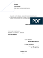 Relación Entre Pérdida de Receptores Periodontales y Capacidad de Estereognosis Oral