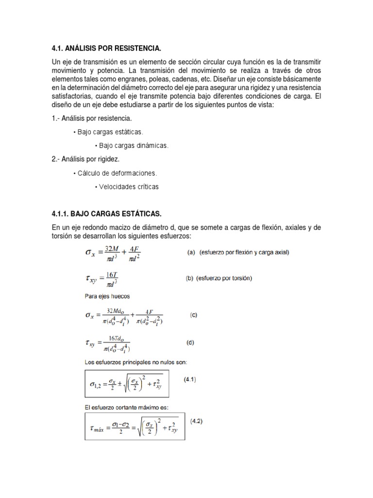 Análisis de Resistencia en Ejes | PDF | Fatiga (material) | Acero