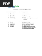 Scrum Master Certification (SMC™) Course Outline