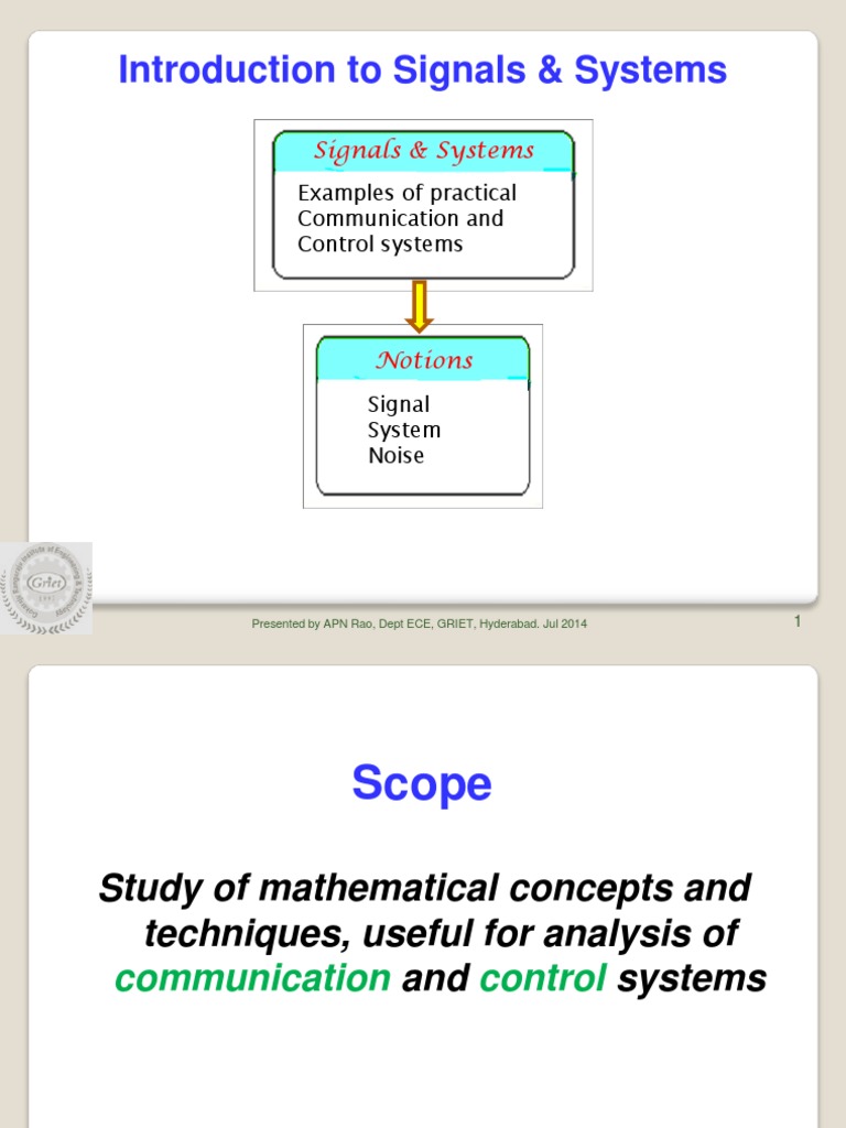 Introduction to Signal Theory | PDF | Basis (Linear Algebra) | Vector Space