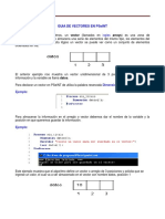 Guía de vectores en PSeINT: menos de