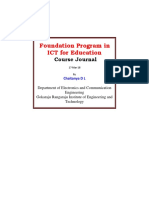 Foundation Program in ICT For Education: Course Journal
