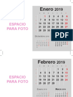 Calendario Sobremesa Castellano 2019 - A5