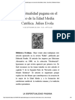 Espiritualidad Pagana en El Seno de La ... Ca. Julius Evola - Biblioteca Evoliana
