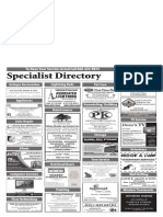 Specialist Directory: To Have Your Service Listed Call 860-435-9873