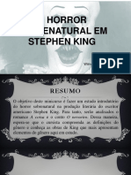 O horror sobrenatural em Stephen King