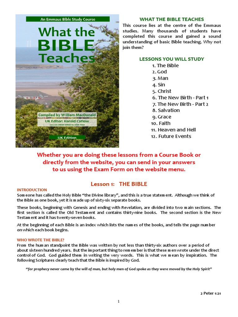 What The Bible Teaches Pdf Adam And Eve Sin