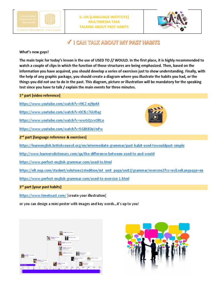 Multimedia Task Past Habits | PDF | Art