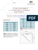 Ley de Coulomb y Analisis de La Fuerza e