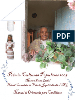 Manual de Orientação para Candidatos Prêmio Culturas Populares 2009 - Edição Mestra Dona Izabel - Artesã Ceramista Do Vale Do Jequitinhonha PDF
