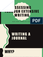Assessing Extensive Writing Through Journals