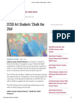 Cobbcast: CCSD Art Students Chalk The Zma'
