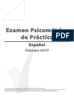Psychometric February 2017 Spanish PDF