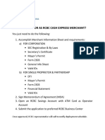 ApplicationRequirements CashExpressMerchant PDF