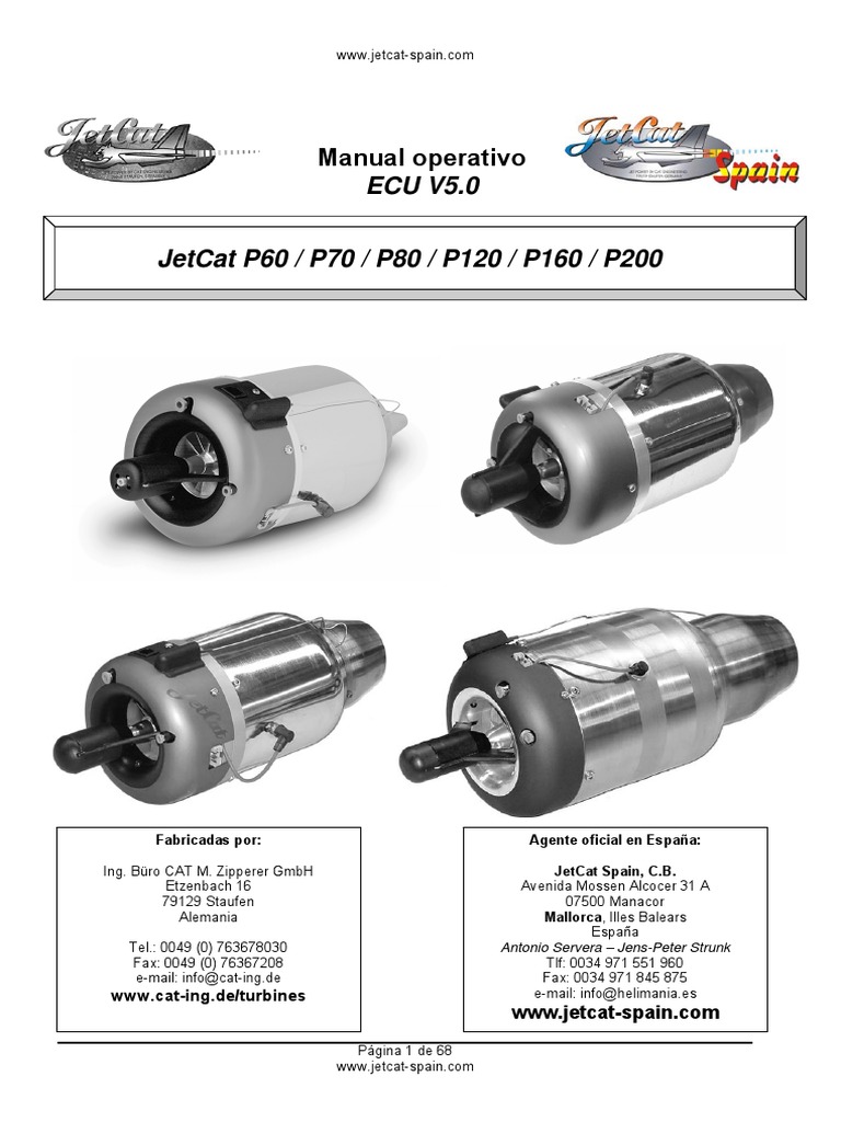 Manual ECU V5.0 JetCat España | PDF | Diodo emisor de luz | Microprocesador