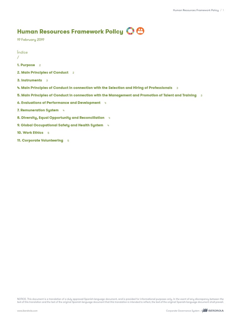 Human Resources Framework Policy PDF | PDF | Human Resources | Employment