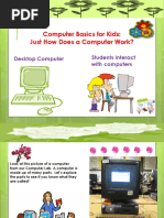 Computer Basics For Kids: Just How Does A Computer Work?: Desktop Computer Students Interact With Computers