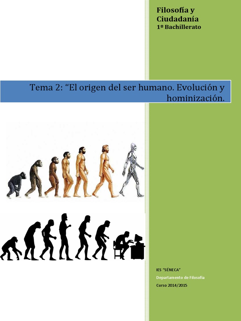 Origen y Evolución del Ser Humano | PDF | Seleccion natural | Evolución