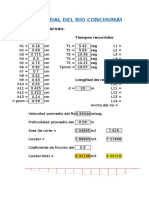 Examen de Obras Hidraulicas 2019