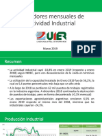 Indicadores Mensuales de Actividad Económica - Marzo 2019