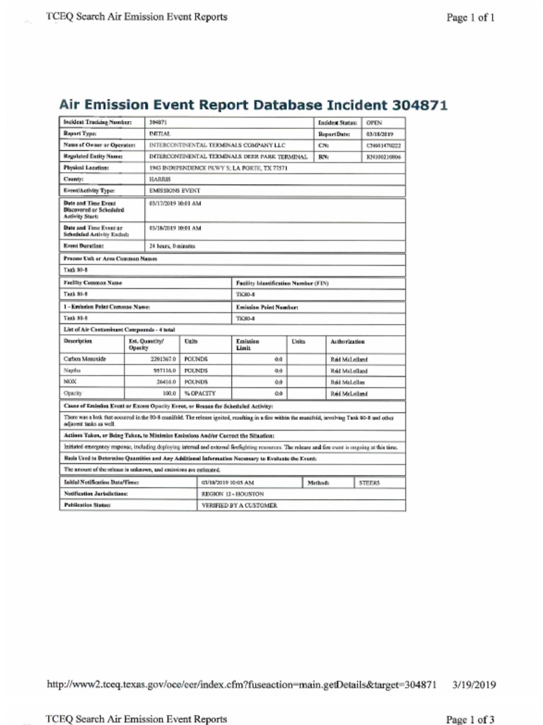 ITC TCEQ Report 304871 PDF