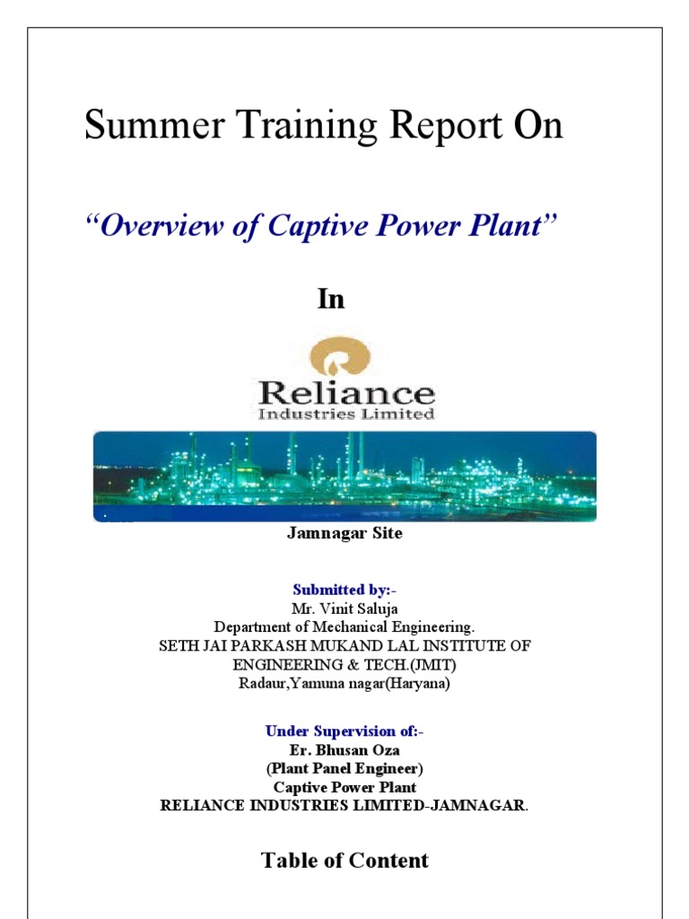 Summer Training Report On | PDF