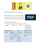 Reconociendo Mis Propios Riesgos en Salud Mental.